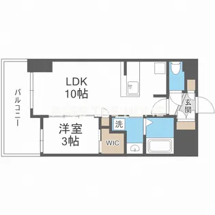 セレニテ桜川駅前プリエ【9階】の間取り