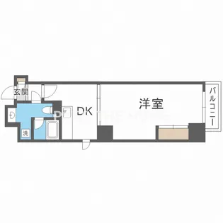 ボーベル南船場【9階】の間取り