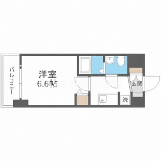 ワールドアイ阿波座WEST【9階】の間取り