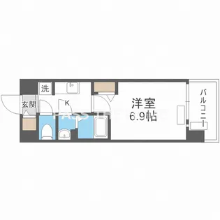 プレサンス大阪都島エレナード【4階】の間取り