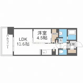OPUS RESIDENCE SHINSAIBASHI SOUTH【5階】の間取り