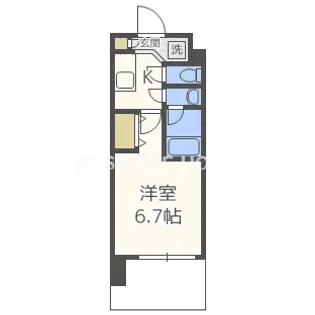 レジディア新大阪【12階】の間取り