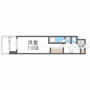 レジディア新大阪【11階】の間取り