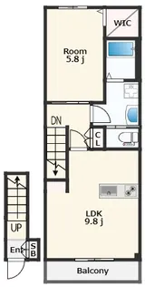 ピース・シリウスA【2階】の間取り