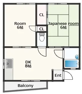 なとうハイツ【202号室】の間取り