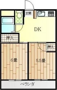 イータウン応神【202号室】の間取り
