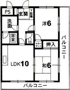 シャルマン新田21【3号室】の間取り