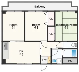 3DKの間取り画像