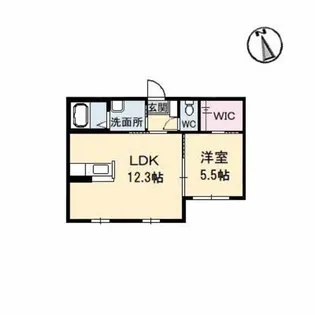 シャーメゾンラフィーネ 二番館【B0106号室】の間取り