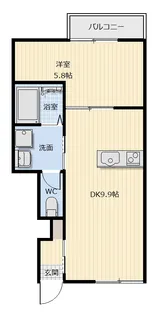 ピース・スクエア羽ノ浦B【1階】の間取り