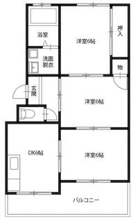 豊浜マンション【405号室】の間取り