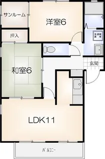 フォブール文化の森【1階】の間取り