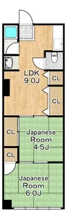 誠幸マンション【4階】の間取り