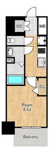 メルディア大正D.C.【15階】の間取り