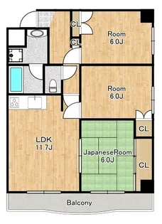 JP大正レジデンス【5階】の間取り