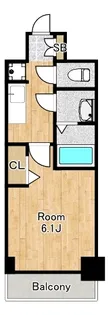 ファステート大正駅前トロフィ【5階】の間取り