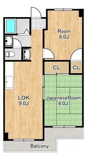 栄平尾マンション【2階】の間取り