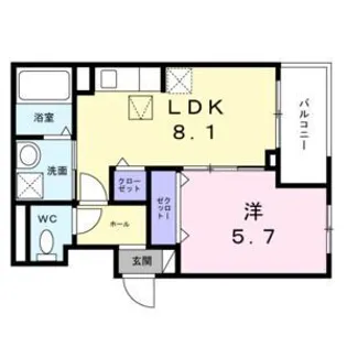 ヒカルサ大阪南恩加島【3階】の間取り