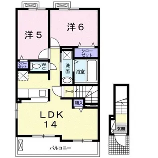 サウス グレイスⅠ【2階】の間取り