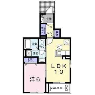 クレシア【1階】の間取り