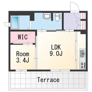リヴェール紀三井寺【1階】の間取り