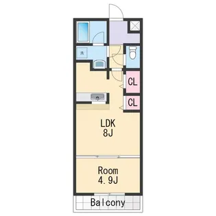 ロックブリッジ【1階】の間取り