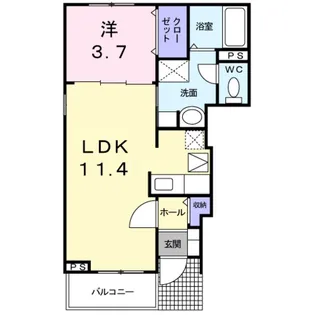 モダンアーク B【1階】の間取り