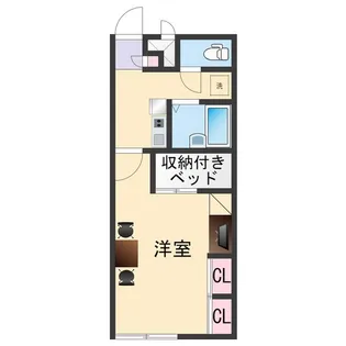 レオパレス中野【1階】の間取り