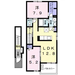 ラ・ルーチェ【2階】の間取り