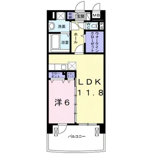 サウスグランパス【4階】の間取り