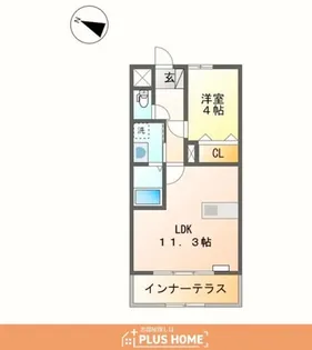 クオリティーハイム【1階】の間取り