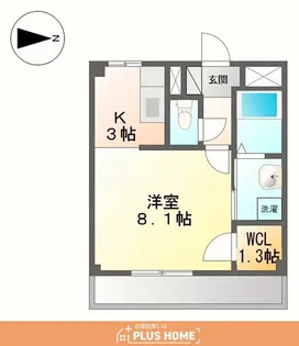 モイス・シャーム【1階】の間取り