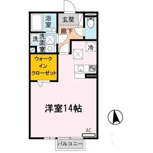 ソレアードi【1階】の間取り