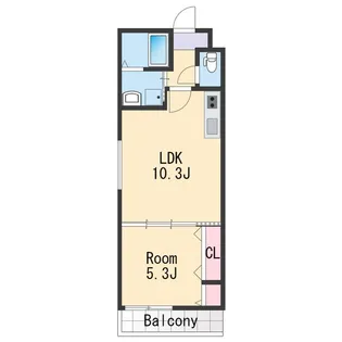 フジパレス黒田Ⅵ番館【3階】の間取り