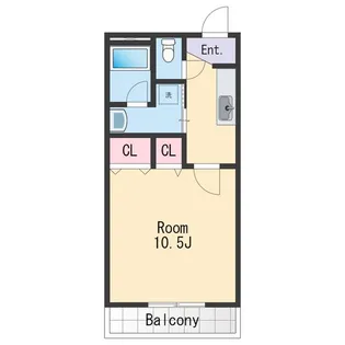 1Kの間取り画像