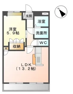 コンフォース21【1階】の間取り