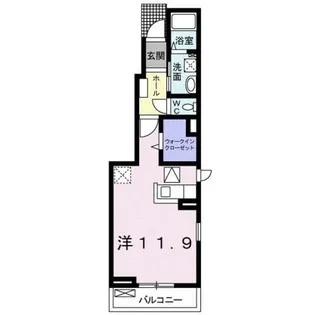 クレアコート Ⅰ【1階】の間取り