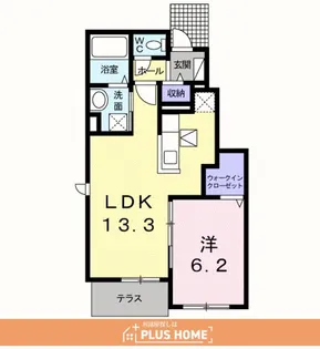 シテリナ【1階】の間取り