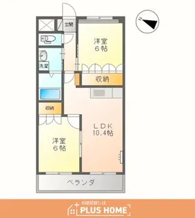 コート・ヴィラージュB【2階】の間取り