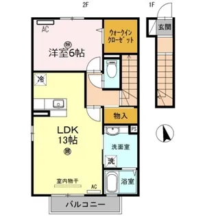 ヴィラ フロレスタ【2階】の間取り