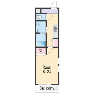 フジパレス市駅東Ⅰ番館【3階】の間取り
