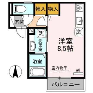 D−room塩屋【2階】の間取り