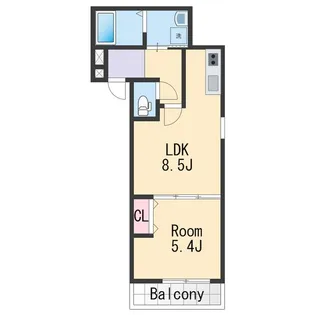 フジパレス吹屋町EAST【1階】の間取り