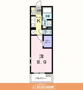 クロスロード三沢【2階】の間取り