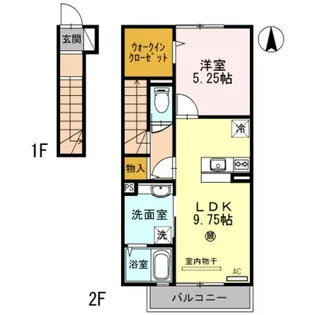 あーばんはいつ神前Ⅱ【2階】の間取り