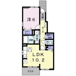 シャン・ノール ⅩⅡ【1階】の間取り