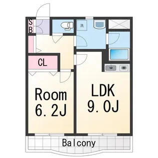 フローラゆう【1階】の間取り