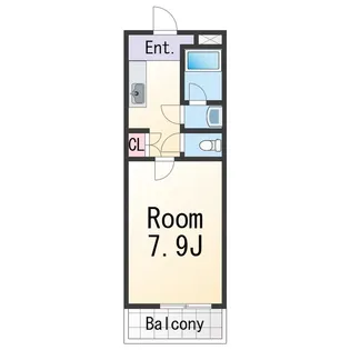 エタニティコートⅡ番館【1階】の間取り
