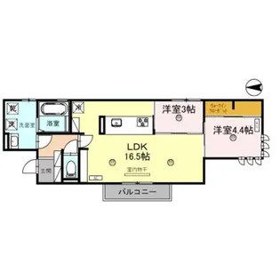 神前ウエストワンズ【3階】の間取り