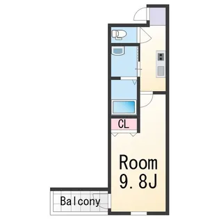 フジパレス新通Ⅱ番館【1階】の間取り